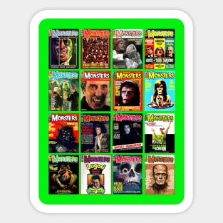 Famous Monsters Collage Series 5 Sticker